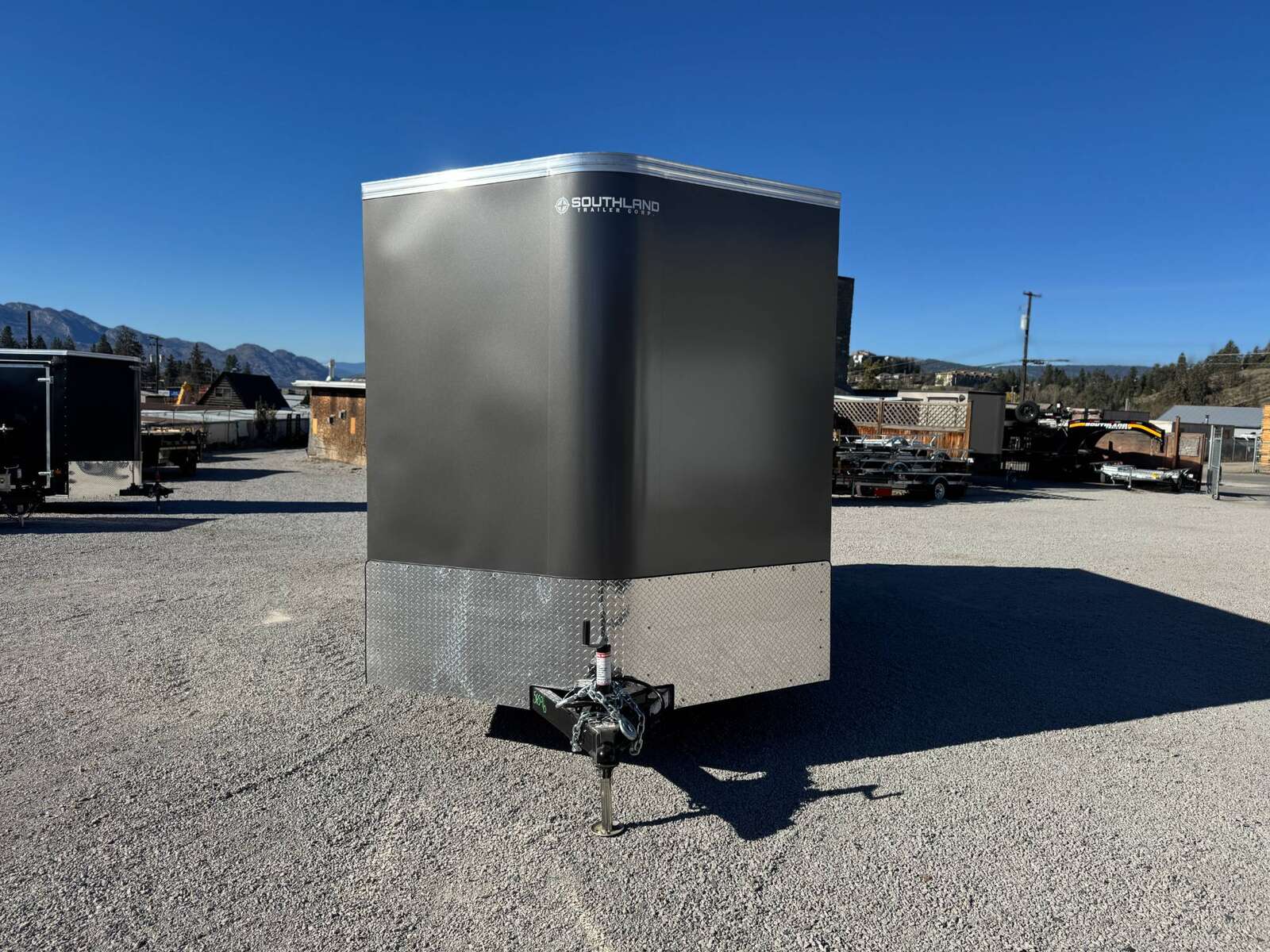 Photo of 2026 Royal 7.5X14 V-NOSE RAMP DOOR EXTRA HEIGHT Cargo / Enclosed Trailer Charcoal Grey 7700lb GVW (GSR)