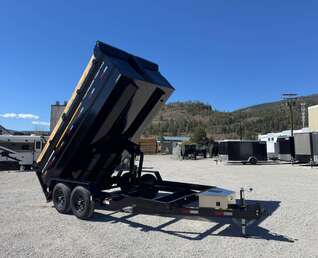 Thumbnail Photo of 2026 Southland 7x14 High Side Dump Trailer 15,400lb GVW w/ Tarp & Ramps