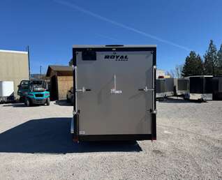 Thumbnail Photo of 2026 Royal Cargo 7X14 V Nose 7700LB GVW RAMP DOOR Pewter Enclosed Cargo Trailer Extra Tall (GSR)