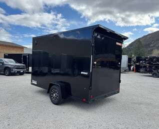 Thumbnail Photo of 2026 Impact Quake 7x12 V Nose Cargo / Enclosed Trailer 5000lb GVW w/ Ramp Door