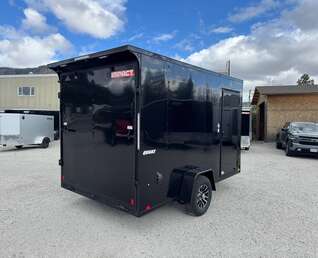 Thumbnail Photo of 2026 Impact Quake 7x12 V Nose Cargo / Enclosed Trailer 5000lb GVW w/ Ramp Door