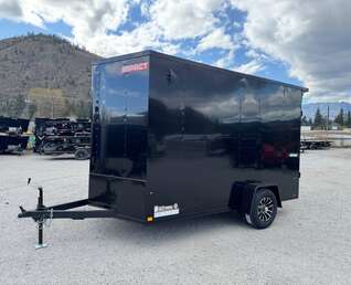 Thumbnail Photo of 2026 Impact Quake 7x12 V Nose Cargo / Enclosed Trailer 5000lb GVW w/ Ramp Door