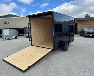 Thumbnail Photo of 2026 Impact Quake 7x12 V Nose Cargo / Enclosed Trailer 5000lb GVW w/ Ramp Door