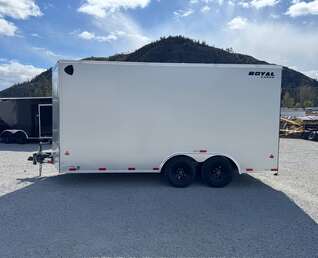 Thumbnail Photo of 2026 Royal Cargo 8.5X16 V NOSE Cargo / Enclosed Trailer SILVER RAMP DOOR EXTRA HEIGHT 11,400LB GVW (GSR)