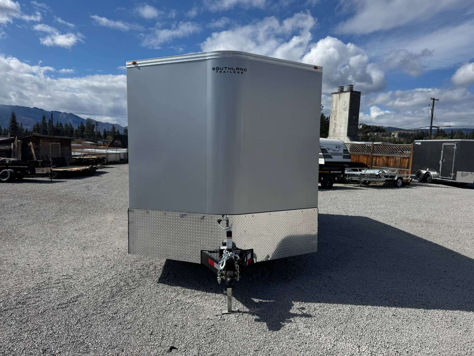 Photo of 2026 Royal Cargo 8.5X16 V NOSE Cargo / Enclosed Trailer SILVER RAMP DOOR EXTRA HEIGHT 11,400LB GVW (GSR)