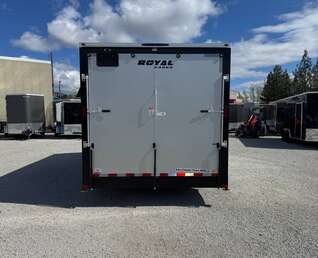 Thumbnail Photo of 2026 Royal Cargo 8.5X16 V NOSE Cargo / Enclosed Trailer SILVER RAMP DOOR EXTRA HEIGHT 11,400LB GVW (GSR)