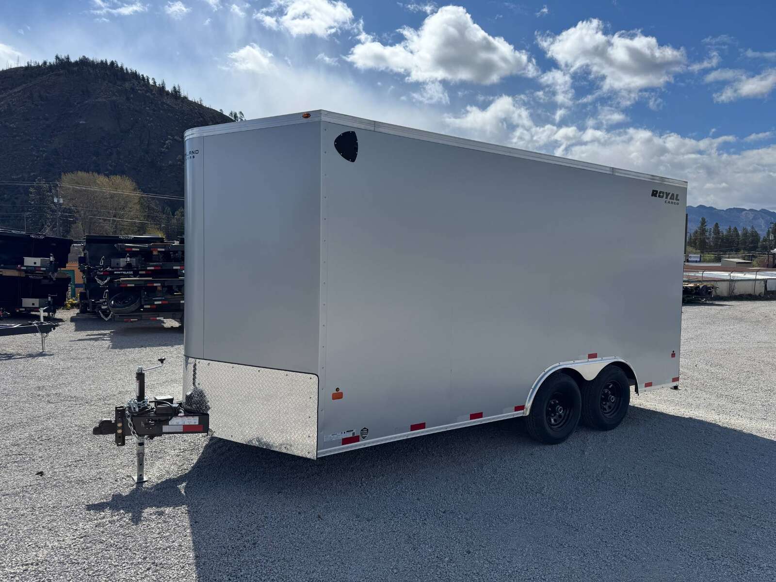 Photo of 2026 Royal Cargo 8.5X16 V NOSE Cargo / Enclosed Trailer SILVER RAMP DOOR EXTRA HEIGHT 11,400LB GVW (GSR)
