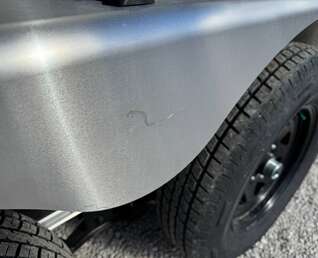 Thumbnail Photo of **Scratch Sale** 2026 Impact 7x14 Quake V Nose Cargo Enclosed Trailer Barn Doors Extra Height Charcoal Grey 7000lb GVW