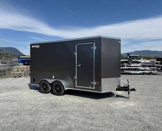 Thumbnail Photo of 2026 Royal Cargo 7X14 V Nose 7700LB GVW RAMP DOOR Charcoal Grey Enclosed Cargo Trailer Extra Tall (GSR)