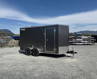 Thumbnail Photo of 2026 Royal Cargo 7X14 V Nose 7700LB GVW RAMP DOOR Charcoal Grey Enclosed Cargo Trailer Extra Tall (GSR)