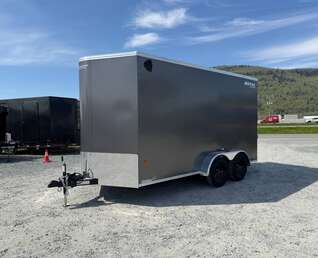 Thumbnail Photo of 2026 Royal Cargo 7X14 V Nose 7700LB GVW RAMP DOOR Charcoal Grey Enclosed Cargo Trailer Extra Tall (GSR)