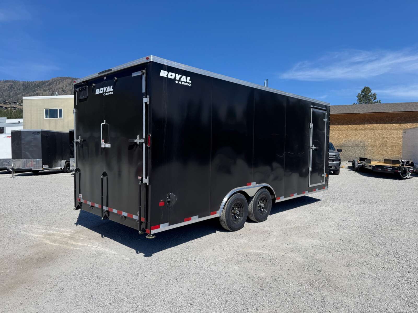 Photo of 2026 Royal Cargo 8.5x20 +V Nose 11,400lb Cargo / Enclosed Trailer Car Hauler Extra Height Ramp Door Black (GSR)