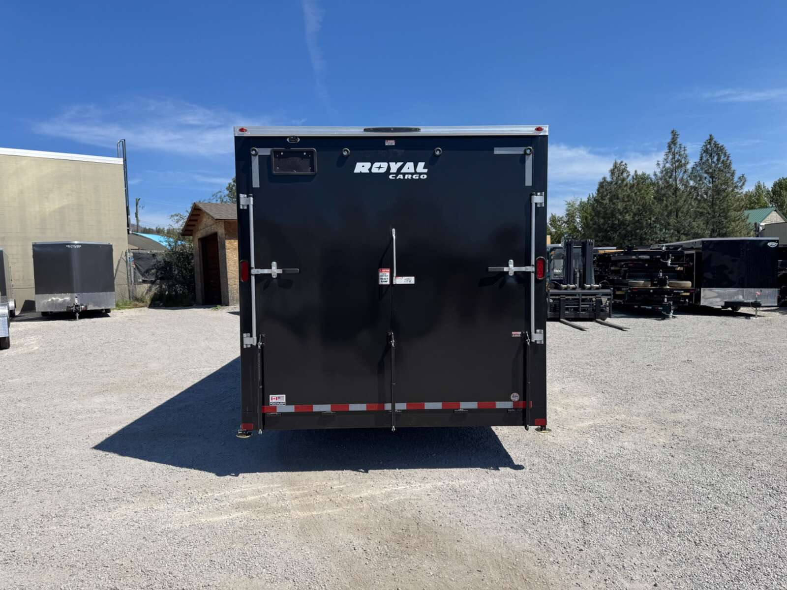 Photo of 2026 Royal Cargo 8.5x20 +V Nose 11,400lb Cargo / Enclosed Trailer Car Hauler Extra Height Ramp Door Black (GSR)