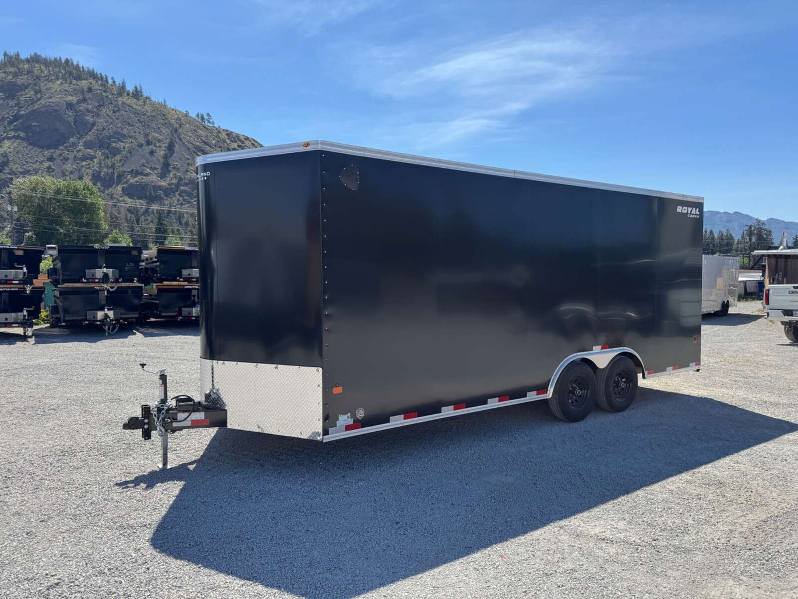 Photo of 2026 Royal Cargo 8.5x20 +V Nose 11,400lb Cargo / Enclosed Trailer Car Hauler Extra Height Ramp Door Black (GSR)