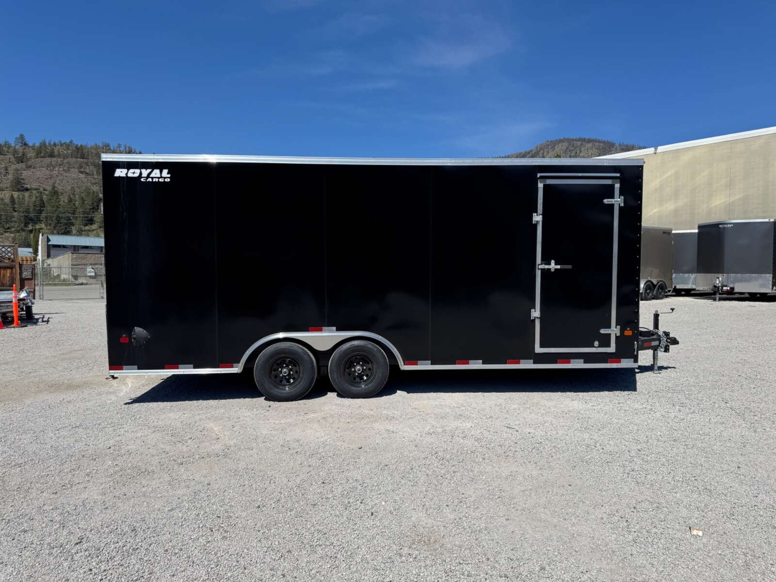 Photo of 2026 Royal Cargo 8.5x20 +V Nose 11,400lb Cargo / Enclosed Trailer Car Hauler Extra Height Ramp Door Black (GSR)