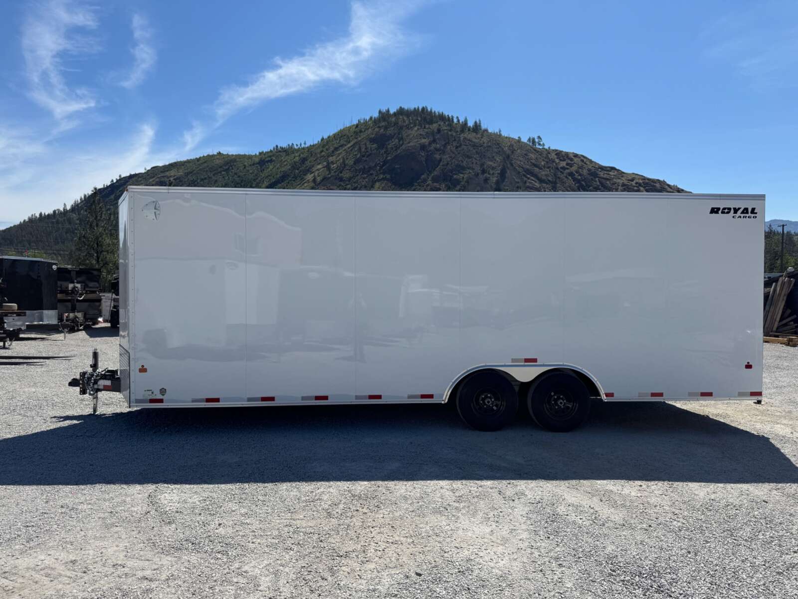 Photo of 2026 Royal Cargo 8.5x24 V Nose Car Hauler Cargo / Enclosed Trailer 11,400lb GVW White Ramp Door Extra Height (GSR)