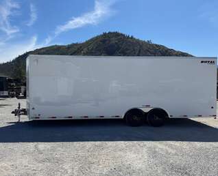 Thumbnail Photo of 2026 Royal Cargo 8.5x24 V Nose Car Hauler Cargo / Enclosed Trailer 11,400lb GVW White Ramp Door Extra Height (GSR)