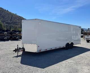 Thumbnail Photo of 2026 Royal Cargo 8.5x24 V Nose Car Hauler Cargo / Enclosed Trailer 11,400lb GVW White Ramp Door Extra Height (GSR)