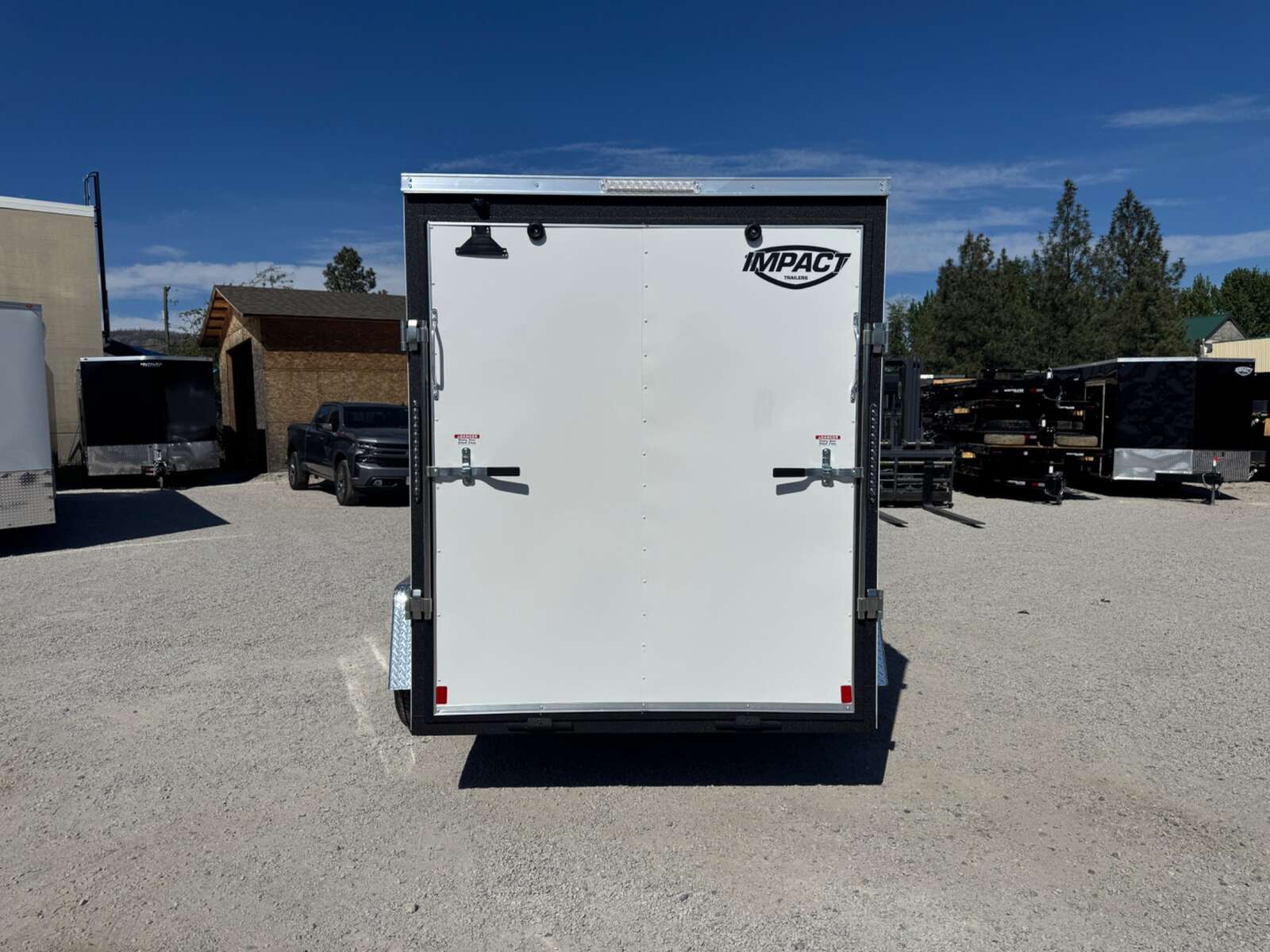 Photo of 2026 Impact Quake 6x10 V Nose Enclosed Cargo Trailer Ramp Door White Extra Height 2990lb GVW