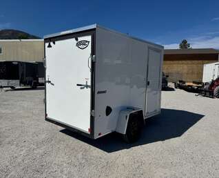 Thumbnail Photo of 2026 Impact Quake 6x10 V Nose Enclosed Cargo Trailer Ramp Door White Extra Height 2990lb GVW