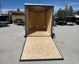 Thumbnail Photo of 2026 Impact Quake 6x10 V Nose Enclosed Cargo Trailer Ramp Door Black Extra Height 2990lb GVW