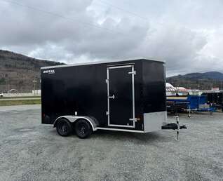 Thumbnail Photo of 2026 Royal Cargo 7X14 V Nose 7700LB GVW RAMP DOOR Black Enclosed Cargo Trailer Extra Tall (GSR)