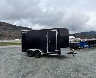 Thumbnail Photo of 2026 Royal Cargo 7X14 V Nose 7700LB GVW RAMP DOOR Black Enclosed Cargo Trailer Extra Tall (GSR)