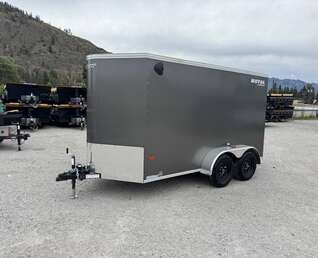 Thumbnail Photo of 2026 Royal Cargo 6x12 V Nose Cargo / Enclosed Trailer Ramp Door Charcoal Grey Tandem Axle 7700lb GVW (GSR)
