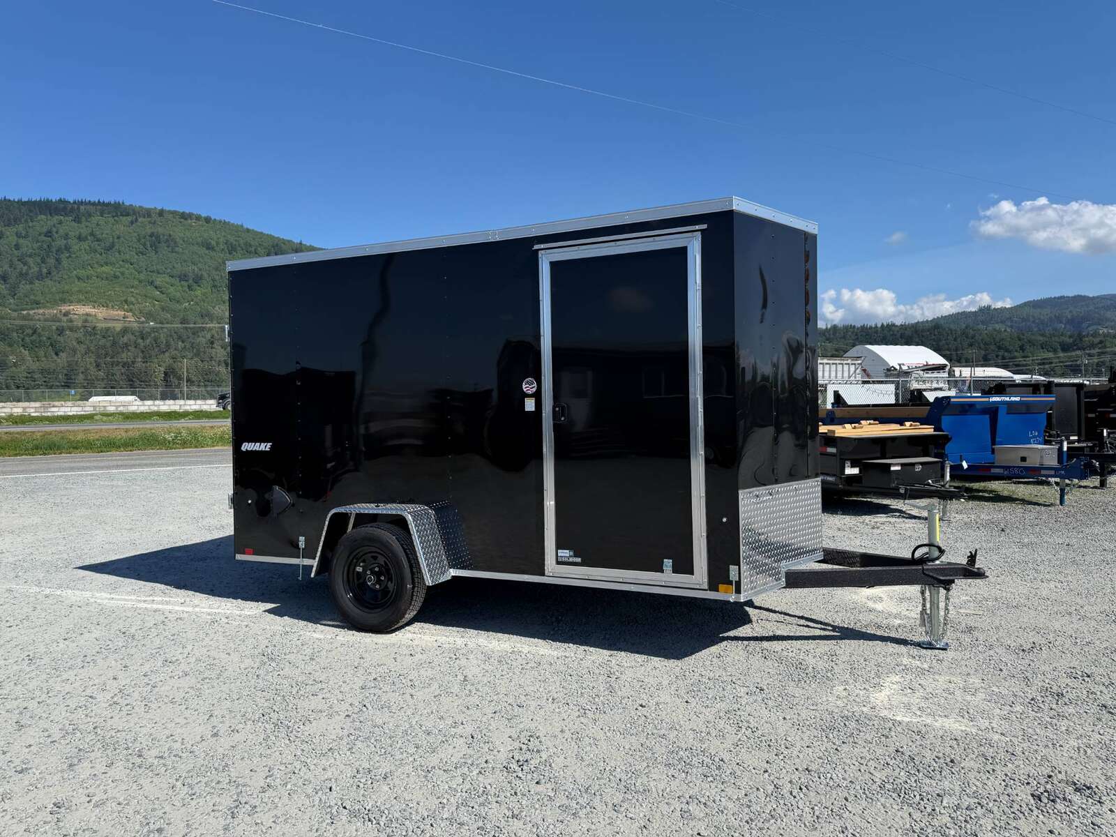 Photo of 2026 Impact Quake 6x12 V Nose Cargo / Enclosed Trailer Black Barn Door Extra Height 2990lb GVW
