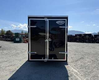 Thumbnail Photo of 2026 Impact Quake 6x12 V Nose Cargo / Enclosed Trailer Black Barn Door Extra Height 2990lb GVW