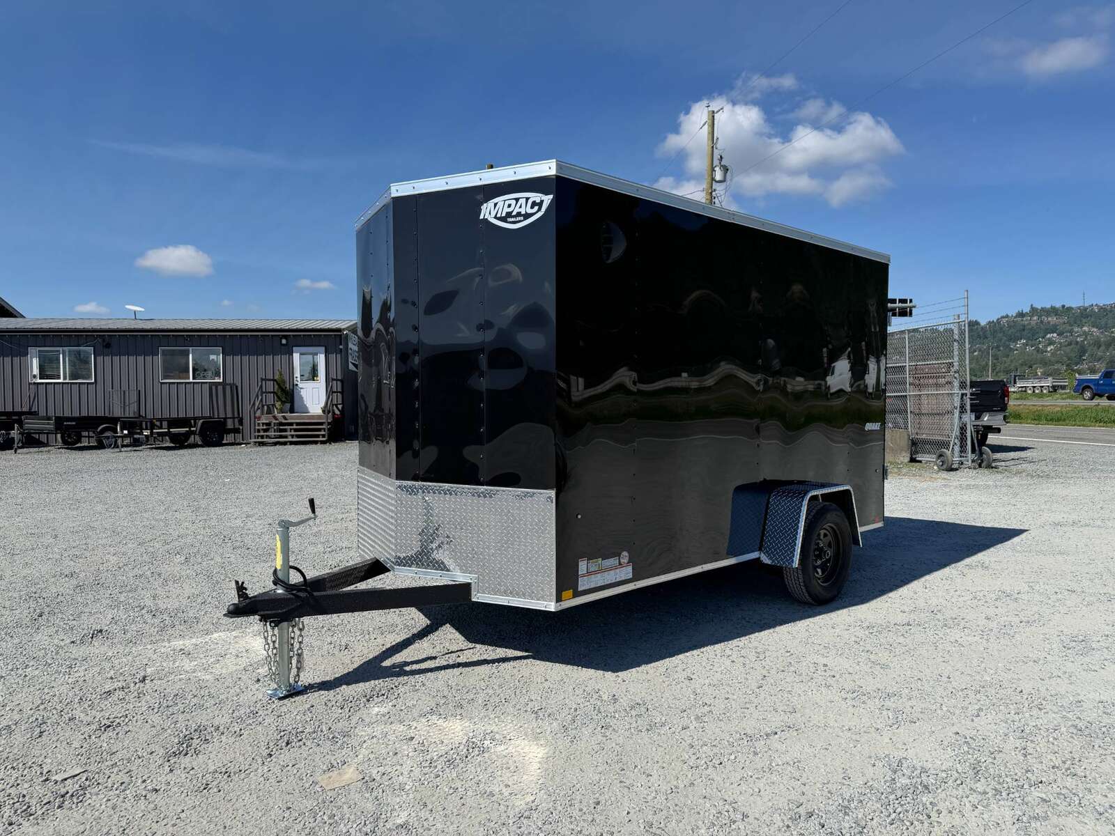 Photo of 2026 Impact Quake 6x12 V Nose Cargo / Enclosed Trailer Black Barn Door Extra Height 2990lb GVW