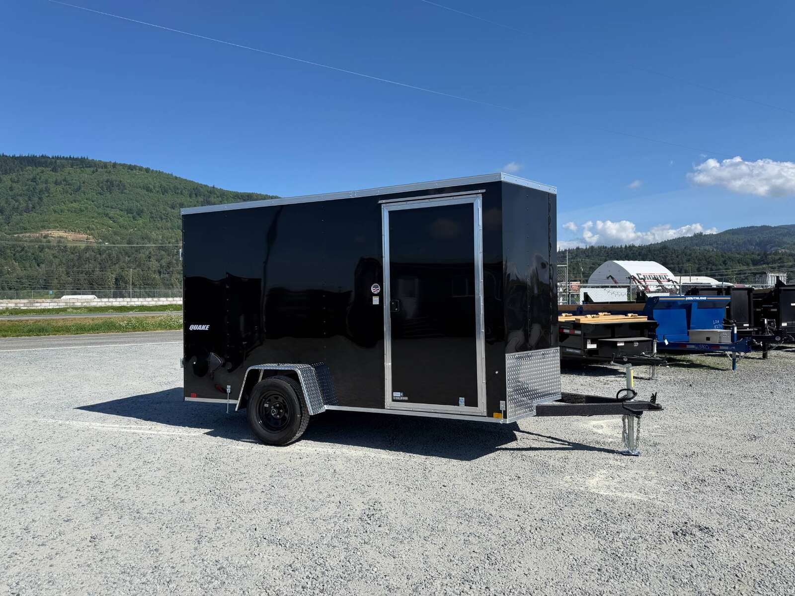 Photo of 2026 Impact Quake 6x12 V Nose Cargo / Enclosed Trailer Black Barn Door Extra Height 2990lb GVW