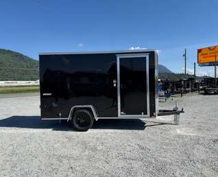 Thumbnail Photo of 2026 Impact Quake 6x12 V Nose Cargo / Enclosed Trailer Black Barn Door Extra Height 2990lb GVW