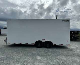 Thumbnail Photo of 2026 Royal Cargo 8.5x20 +V Nose 11,400lb Cargo / Enclosed Trailer Car Hauler Extra Height Ramp Door White (GSR)