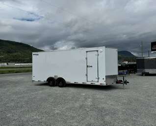 Thumbnail Photo of 2026 Royal Cargo 8.5x20 +V Nose 11,400lb Cargo / Enclosed Trailer Car Hauler Extra Height Ramp Door White (GSR)