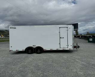 Thumbnail Photo of 2026 Royal Cargo 8.5x20 +V Nose 11,400lb Cargo / Enclosed Trailer Car Hauler Extra Height Ramp Door White (GSR)