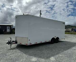 Thumbnail Photo of 2026 Royal Cargo 8.5x20 +V Nose 11,400lb Cargo / Enclosed Trailer Car Hauler Extra Height Ramp Door White (GSR)