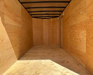 Thumbnail Photo of 2026 Royal Cargo 7X14 V Nose 7700LB GVW RAMP DOOR Silver Enclosed Cargo Trailer Extra Tall (GSR)