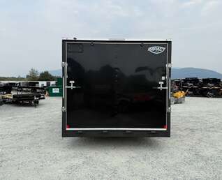 Thumbnail Photo of 2026 Impact 8.5x18 Quake V Nose Cargo Enclosed Trailer Ramp Door Extra Height Black 7000lb GVW