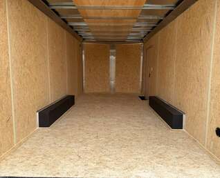 Thumbnail Photo of 2026 Impact 8.5x18 Quake V Nose Cargo Enclosed Trailer Ramp Door Extra Height Black 7000lb GVW