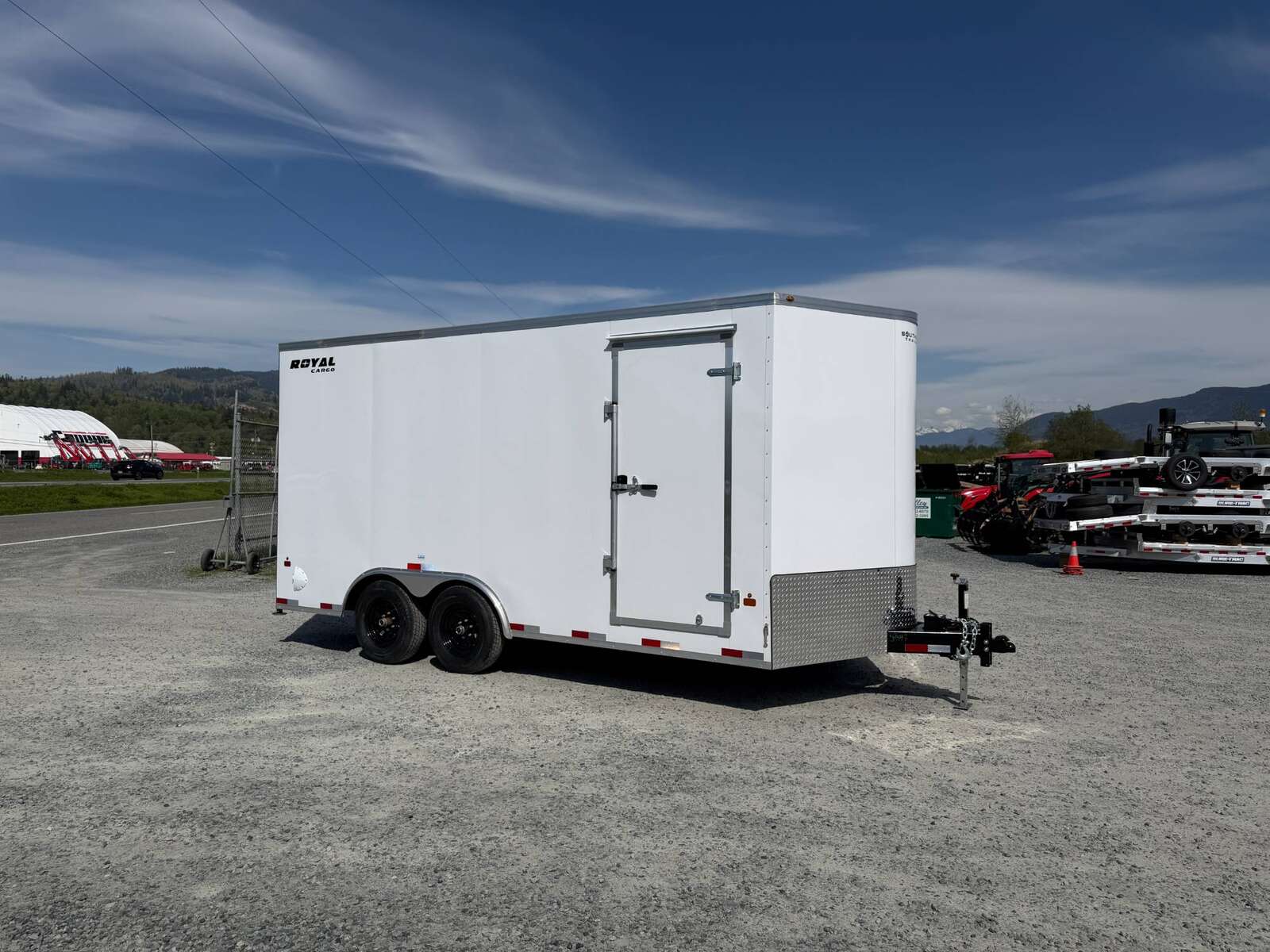 Photo of 2026 Royal Cargo 8.5X16 V NOSE Cargo / Enclosed Trailer Black RAMP DOOR EXTRA HEIGHT 11,400LB GVW