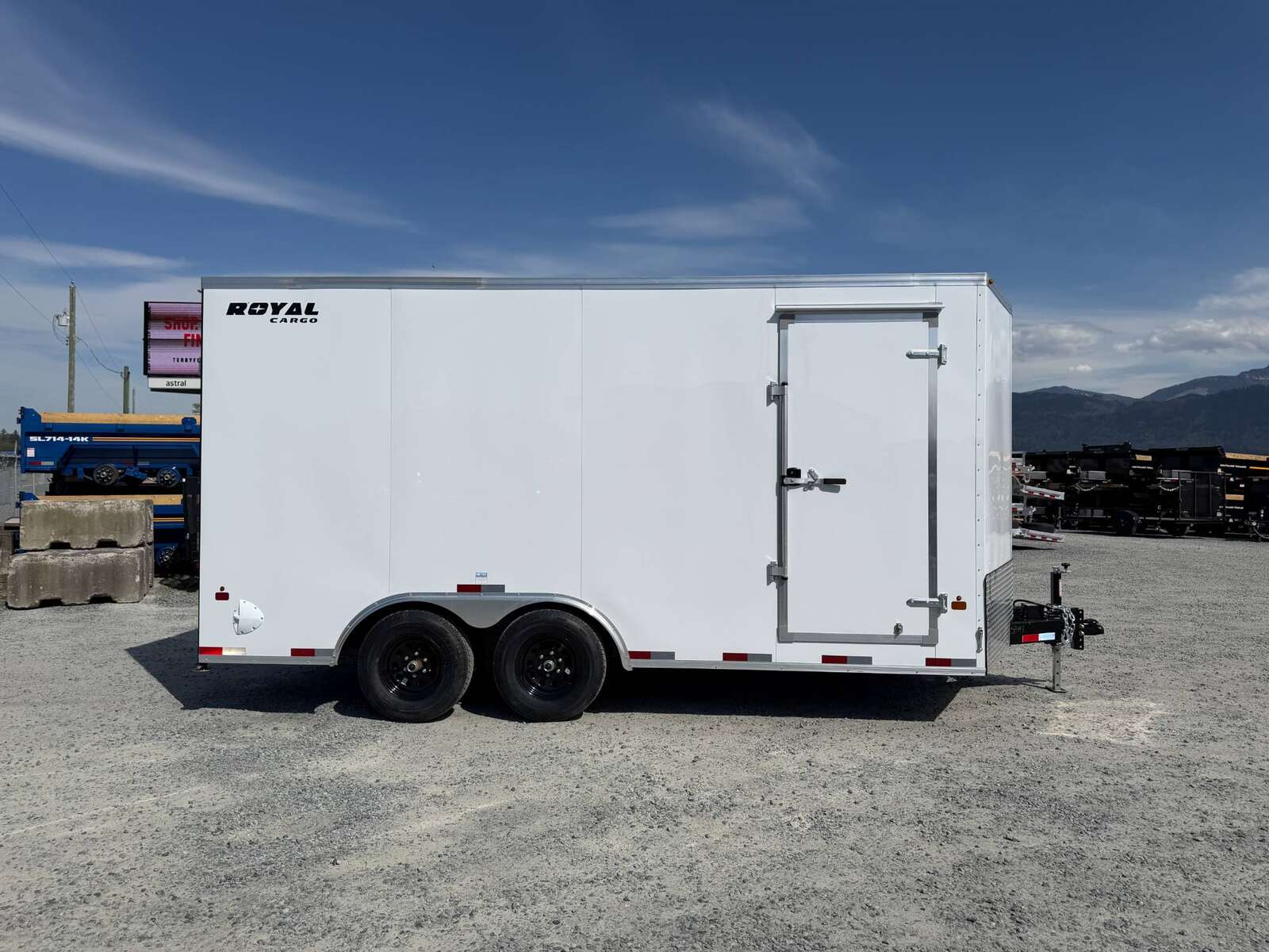 Photo of 2026 Royal Cargo 8.5X16 V NOSE Cargo / Enclosed Trailer Black RAMP DOOR EXTRA HEIGHT 11,400LB GVW