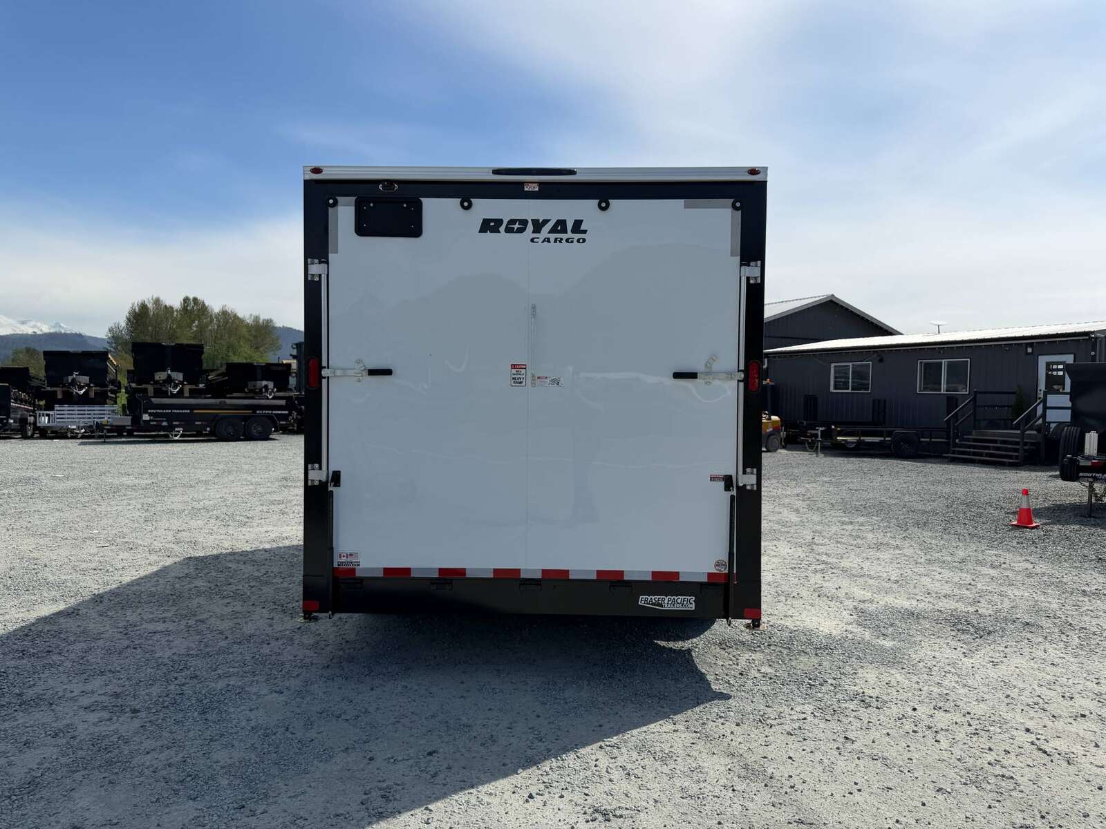 Photo of 2026 Royal Cargo 8.5X16 V NOSE Cargo / Enclosed Trailer Black RAMP DOOR EXTRA HEIGHT 11,400LB GVW