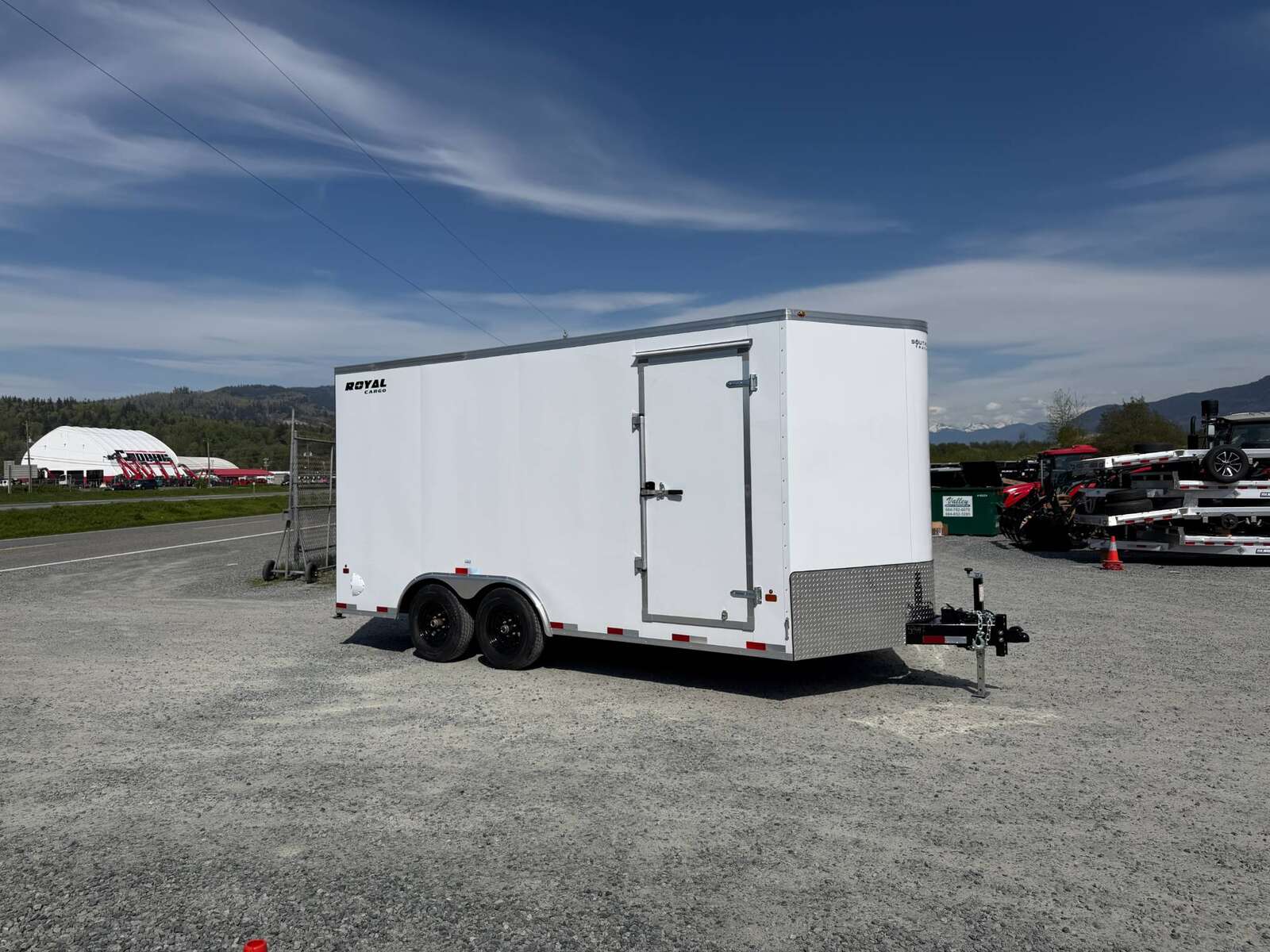 Photo of 2026 Royal Cargo 8.5X16 V NOSE Cargo / Enclosed Trailer Black RAMP DOOR EXTRA HEIGHT 11,400LB GVW