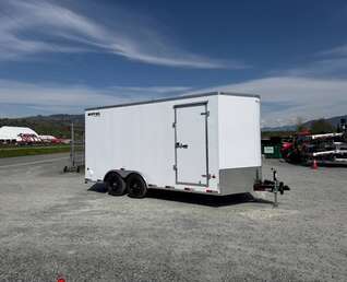 Thumbnail Photo of 2026 Royal Cargo 8.5X16 V NOSE Cargo / Enclosed Trailer Black RAMP DOOR EXTRA HEIGHT 11,400LB GVW