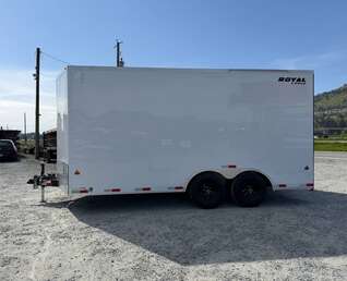 Thumbnail Photo of 2026 Royal Cargo 8.5X16 V NOSE Cargo / Enclosed Trailer Black RAMP DOOR EXTRA HEIGHT 11,400LB GVW