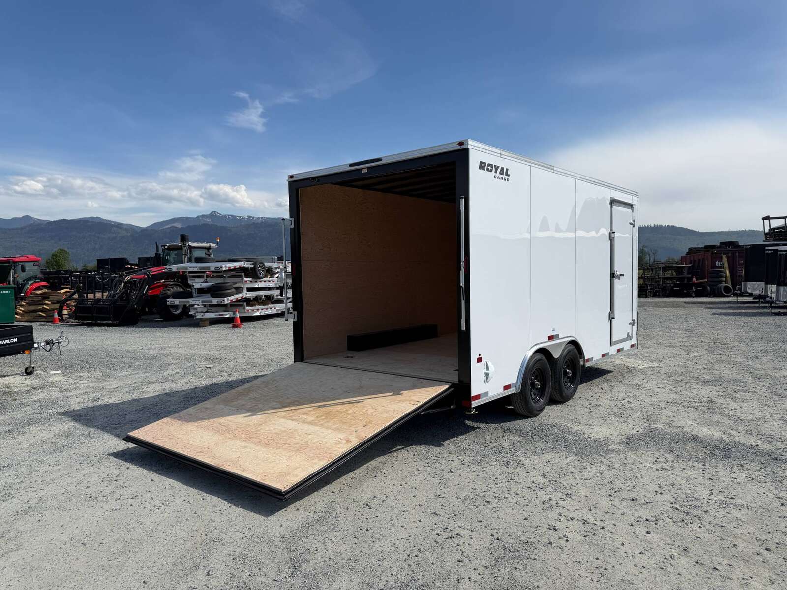 Photo of 2026 Royal Cargo 8.5X16 V NOSE Cargo / Enclosed Trailer Black RAMP DOOR EXTRA HEIGHT 11,400LB GVW