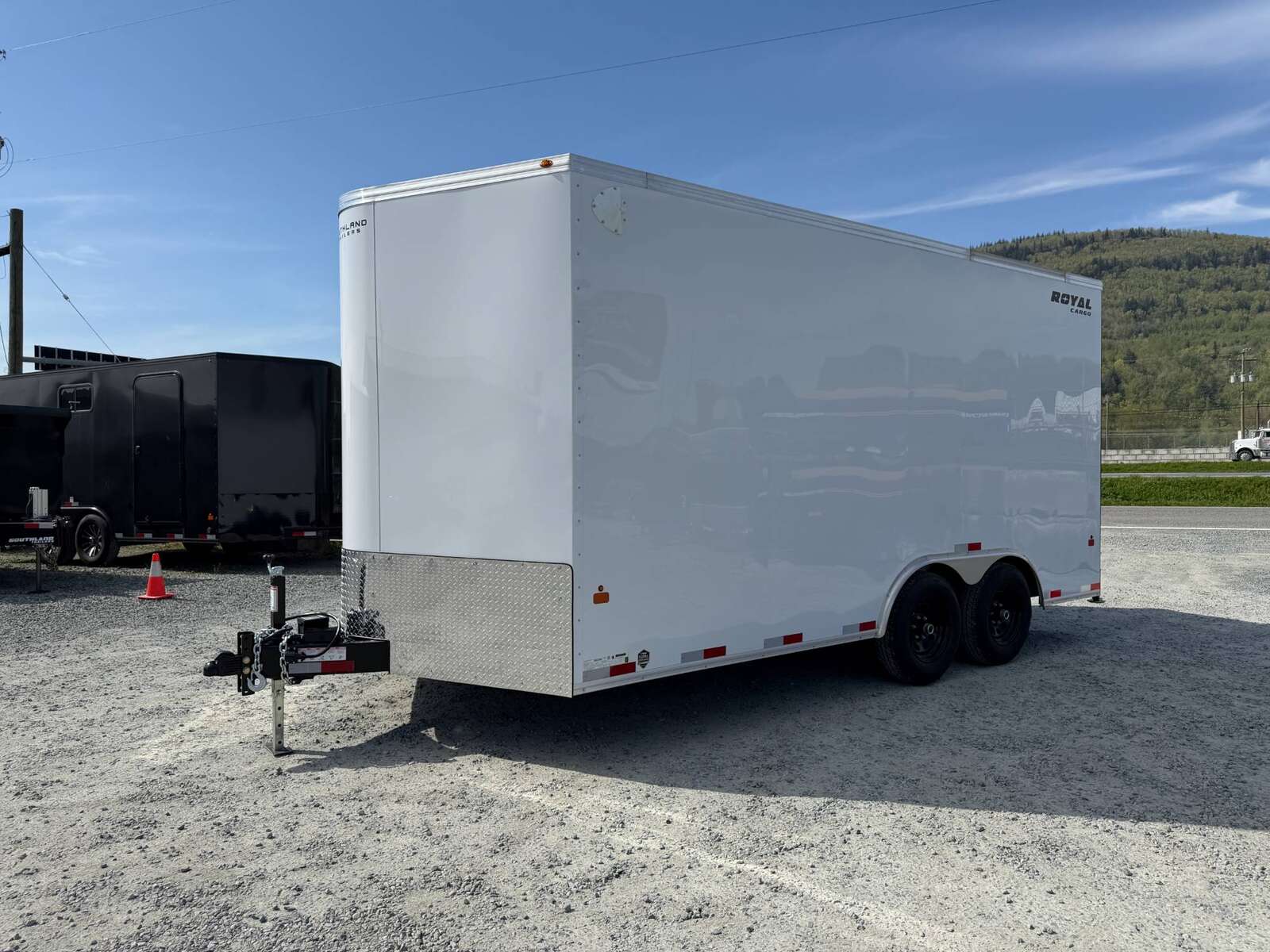 Photo of 2026 Royal Cargo 8.5X16 V NOSE Cargo / Enclosed Trailer Black RAMP DOOR EXTRA HEIGHT 11,400LB GVW
