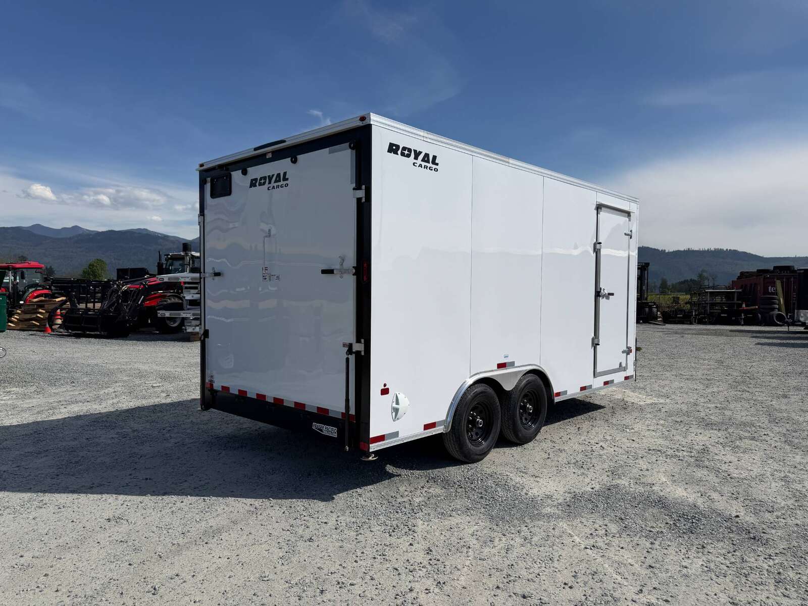Photo of 2026 Royal Cargo 8.5X16 V NOSE Cargo / Enclosed Trailer Black RAMP DOOR EXTRA HEIGHT 11,400LB GVW