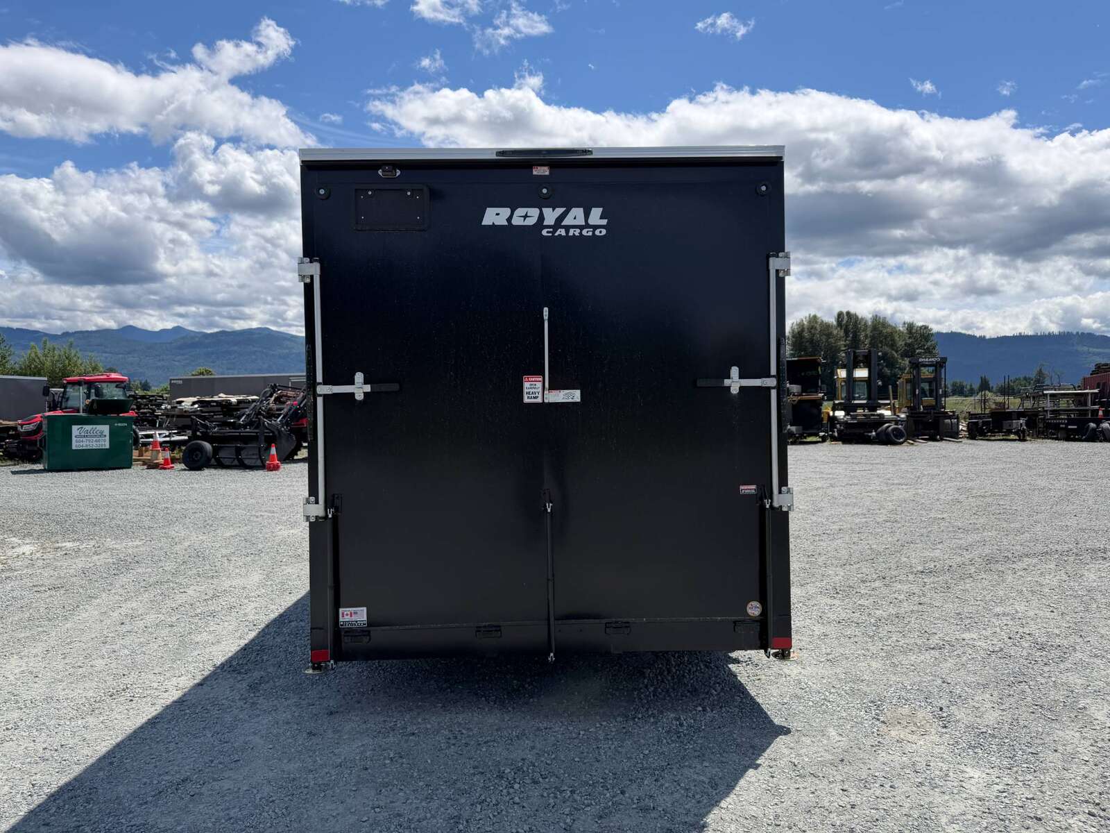 Photo of 2026 Royal 7.5X16 V-NOSE RAMP DOOR EXTRA HEIGHT Cargo / Enclosed Trailer Black 7700lb GVW (GSR)
